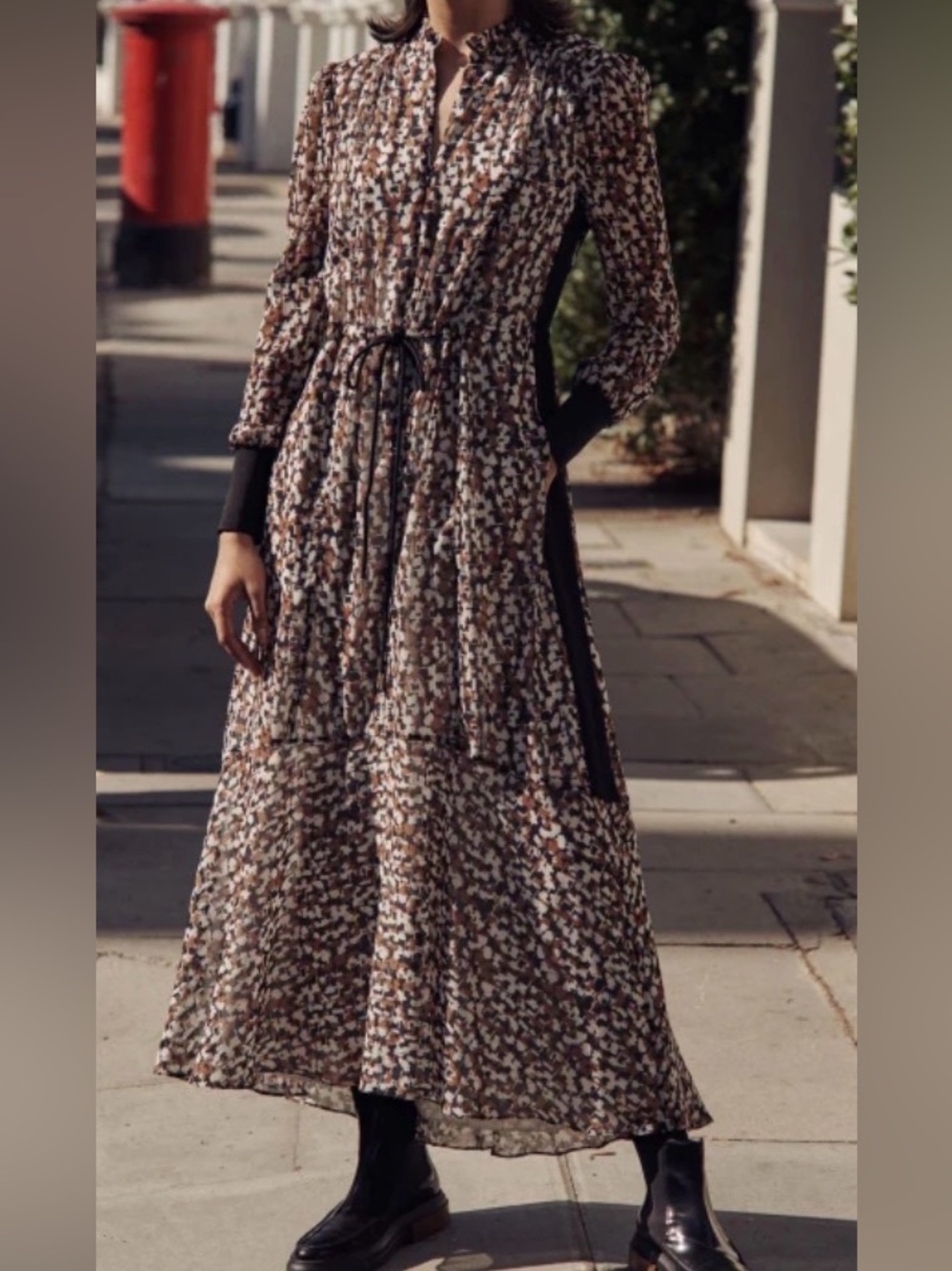 Me+ Me Abstract Animal Maxi Dress